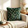 Soft Cushion Cover Nordic Golden Embroidery Pillowcase Decorative Pillow Cover  Living Room