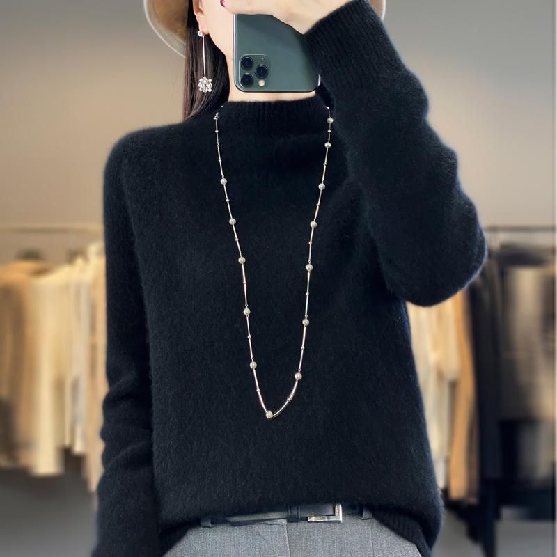 Женский кашемировый свитер Qinghe кашемир 30% кашемир 70% шерсть осенне-зимний пуловер теплый и модный