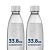 Sodastream White 1L Slim Carbonated Bottle Twin Pack (2-Pack)