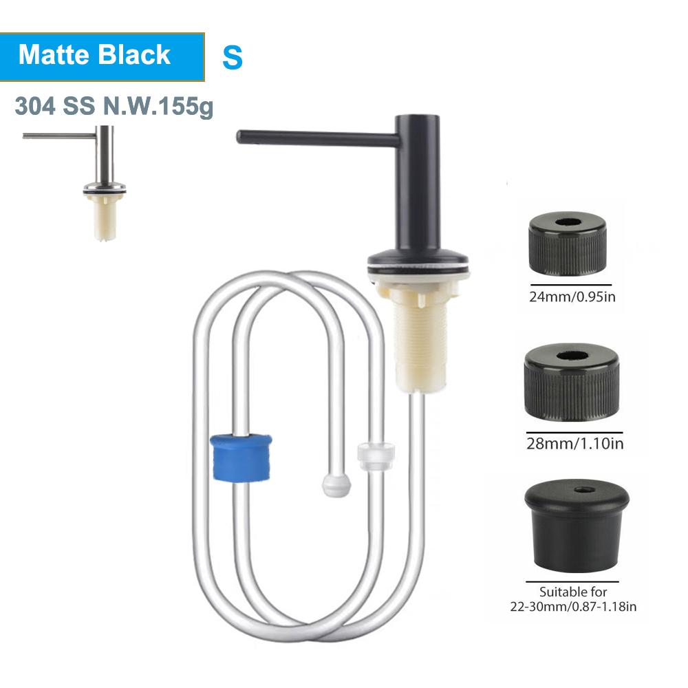 Дозатор пены для мытья посуды для кухонной мойки, цельная латунь, вращающаяся на 360° головка, держатель для жидкого средства для мытья посуды, силиконовая трубка, шланговый аксессуар