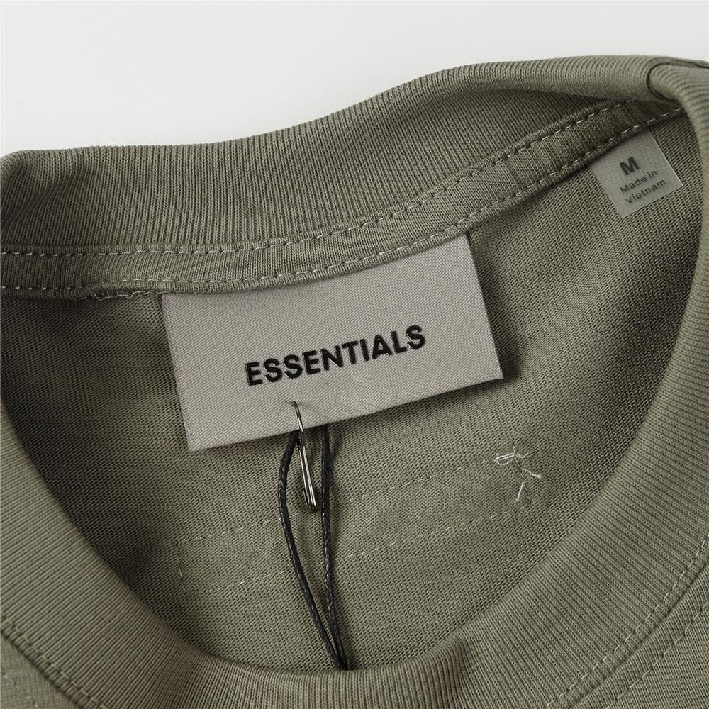 Essentials Футболка для мужчин, свободные футболки с прессованными клеевыми буквами и круглым вырезом, модные мужские и женские футболки с короткими рукавами