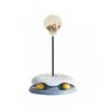 Cat Treat Dispenser Toy with Spring Transparent Food Bin Safe Interactive Cat Feeder Toy for Training Blue