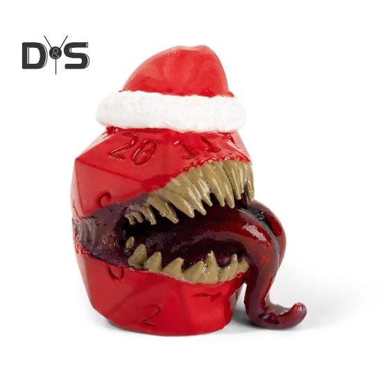 1/2 шт. Рождественская шапка с игральными костями «Инопланетяне», смоляная шапка Санты, игральные кости, украшение, прочные многосторонние игровые кости для детей и взрослых, семейная вечеринка, игровой реквизит