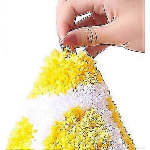 Rainbow/Lemon Rug Carpet Water Absorption Non-Slip Bedroom Bathroom Door Mat (Lemon S) - 49*83cm