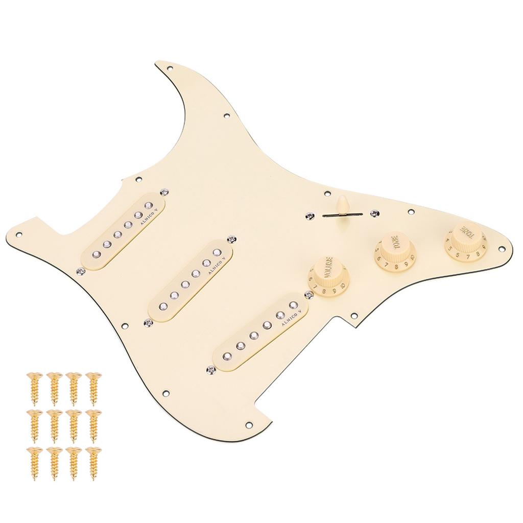 1 комплект предварительно подключенных звукоснимателей SSS Pickguard ALNICO V Magnet для электрогитары