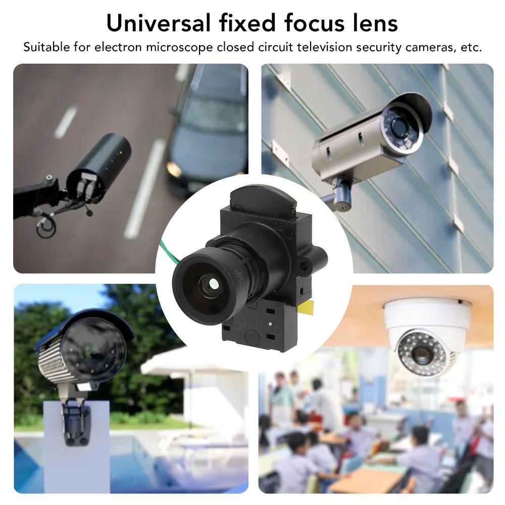 Full Color CCTV Camera Lens Warm Light Fixed Focus Lens Universal Wide Angle Lens  Security Cameras