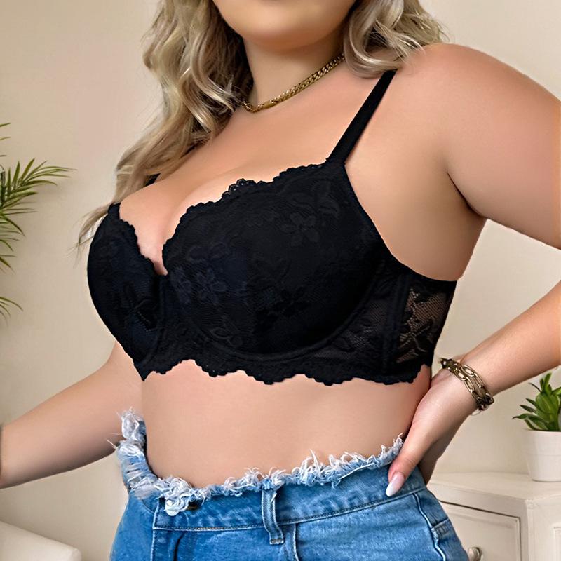 European and American Hot-selling Big Breasts with Underwire Bras, Sexy Push-up Large Size Underwear