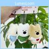 Adorable Miniature West Highland White Terrier Plush Toy Keychain For Couples