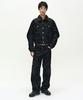 ADSB ANDERSSON BELL Unisex Padded Denim Bomber Jacket (Black)