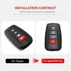 Силиконовый чехол-защита для автомобильного ключа Toyota Highlander Corolla Prius RAV4 Camry Avalon C-HR GT86