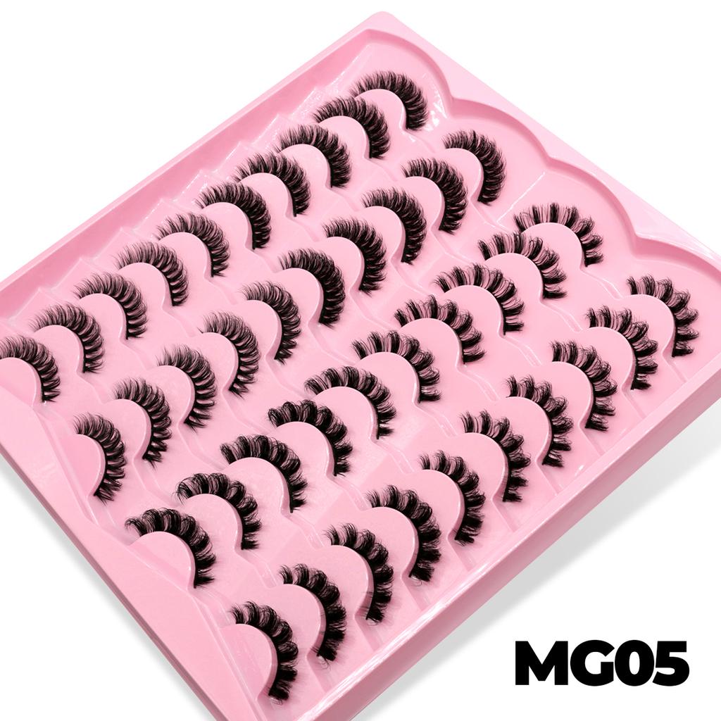 Mix Fake Eyelashes 3D Mink Lashes Fluffy Soft Wispy Eyelash Extension 4 Styles Mink False Eyelashes Makeup
