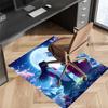Inuyasha & Kagome Printed Absorbent Washable Carpet, Non-Slip Bathroom Mats, Kitchen Rugs, Yoga Mat,Living Room Entrance, Camping Picnic Rugs