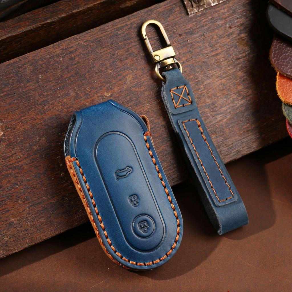 Чехол для дистанционного ключа из натуральной кожи для QJM M5 2022 года и AITO Jinkang Seres M7