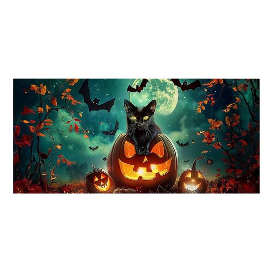 7 x 16 футов Хэллоуин Чехол для гаражных ворот Большой Скелет Кладбище Подвесной Фон Баннер на дверь для Хэллоуина Двор Переднее крыльцо Настенное украшение