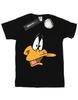 Womens/Ladies Daffy Duck Face Cotton Boyfriend T-Shirt