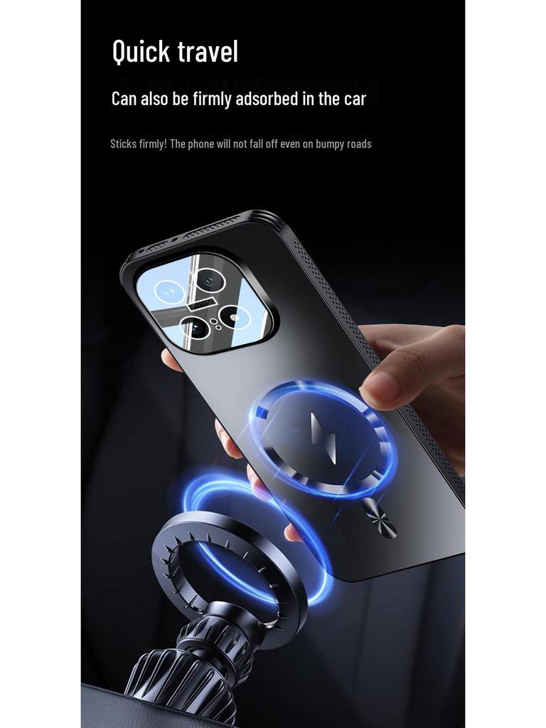 Магнитный защитный чехол-сота для отвода тепла IQOO15 с интегрированной линзой