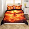 Phoenix Duvet Covers For Teens Boys Girls Queen Lightweight Down Quilt Covers Bedroom Decor 2 Pillowcases 1 Duvet Cover No Quilt