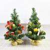 30cm Linen Christmas Mini Desktop Tree Festival Gift Window Display.