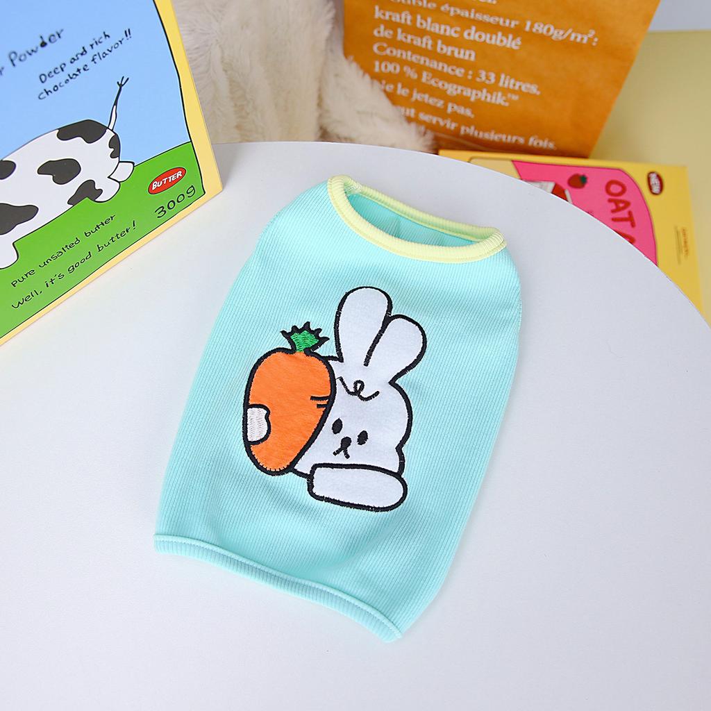 2023 Одежда для домашних животных, весенняя и летняя одежда для щенков, плюшевая одежда, жилет с кроликом, одежда для домашних животных, оптовая продажа, одежда для домашних животных, свитер для собак