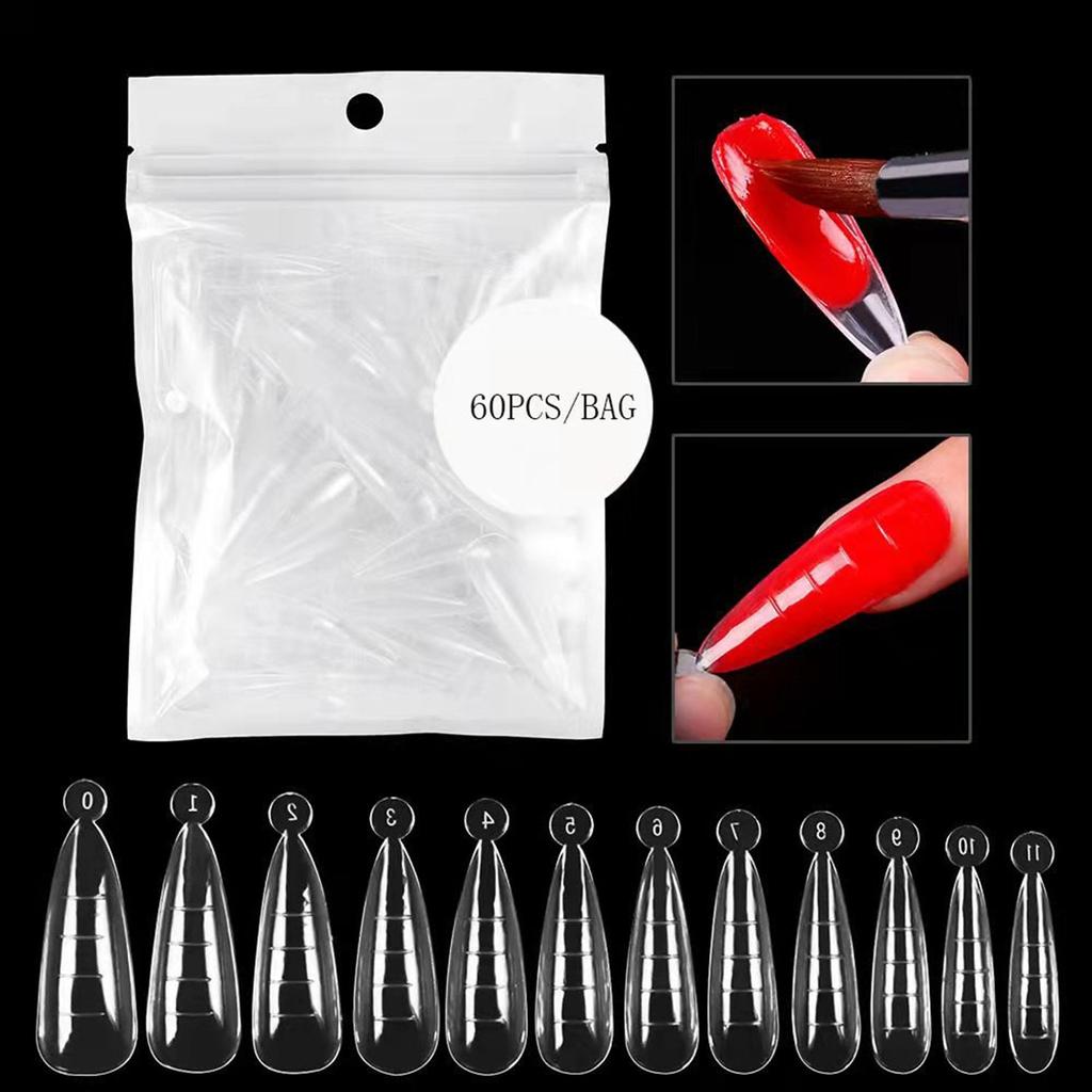 Types DIY For Building UV Acrylic Gel Nail Mold False Nail Tips Fake Nails Extension Nail Dual Form