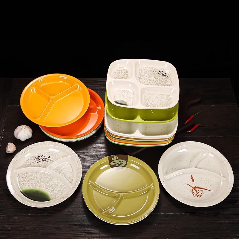 Food-Grade Melamine Divided Canteen Tray