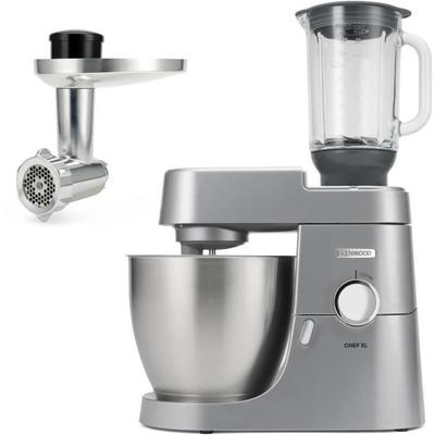 Многофункциональный кухонный робот - KENWOOD KVL4170S - Chef XL - Блендер 6,7 л + Металлический измельчитель - Цвет Серебристый