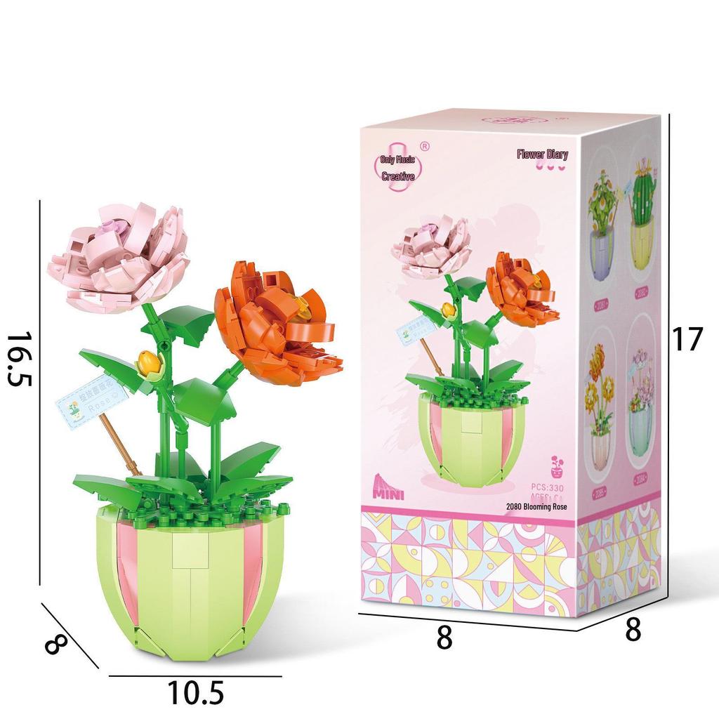 Суккулентный букет из цветов, конструктор - Праздничные подарки и игрушки