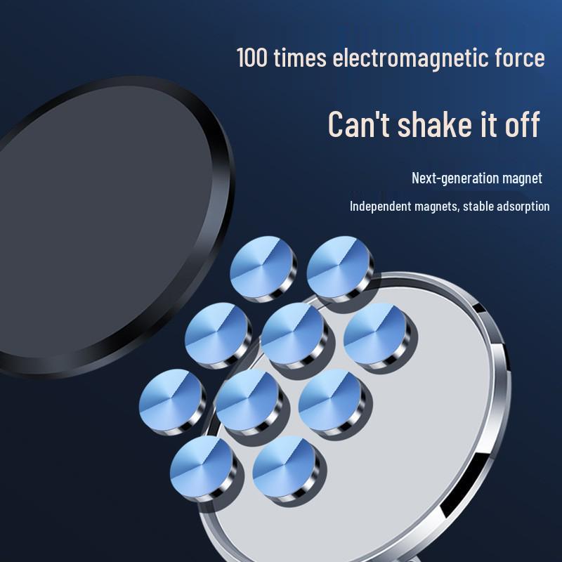 Многофункциональный магнитный держатель для телефона в автомобиль из цинкового сплава - Складной и клейкий для приборной панели