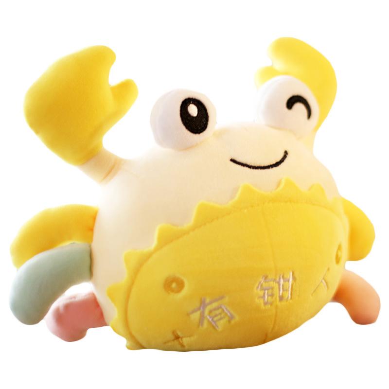 Милая кукла-подвеска в виде краба, плюшевая кукла, тряпичная кукла с зажимами, маленькая детская подушка большого размера