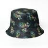 New Double Sided Pineapple Fisherman Hat Korean Style Trendy Fruit Pot Hat Seaside Surfing Sun Hat