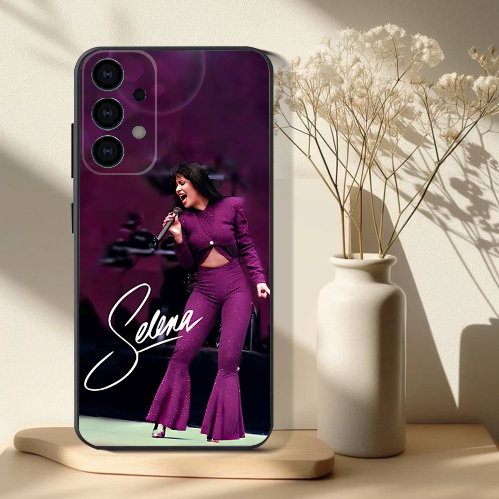 Чехол для телефона S-Selena Quintanilla для Samsung S25, S24, S21, S22, S23, S30, Ultra, S20, Plus, Fe, Lite, Note, 10, 9, 5G Черный чехол