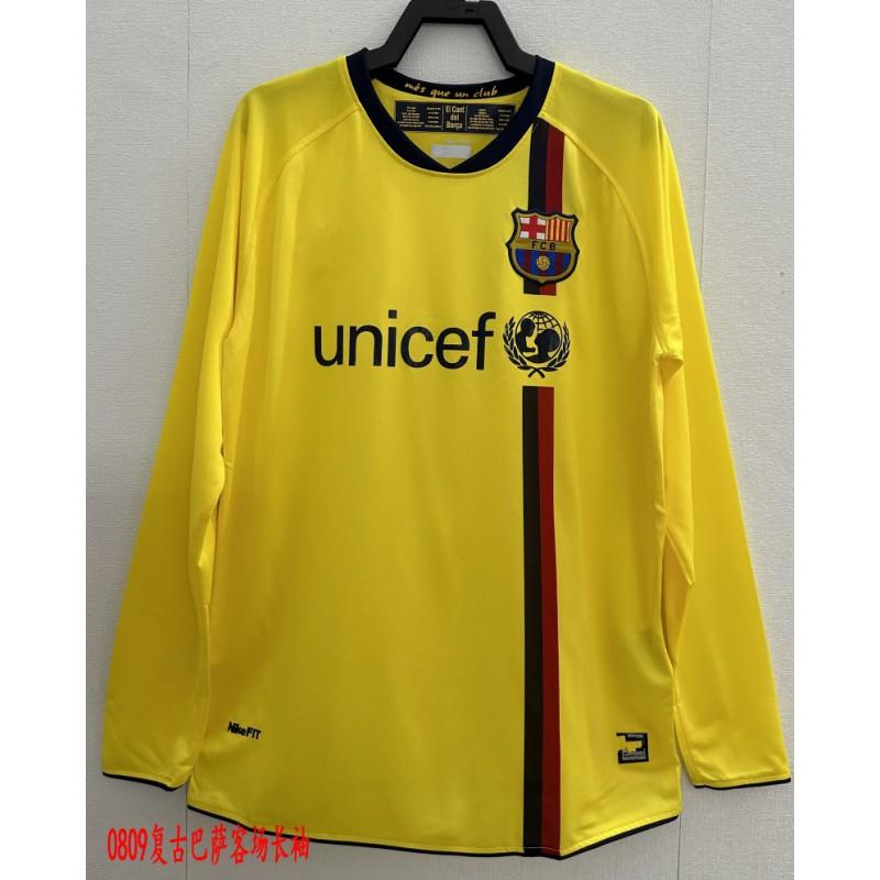 Vintage Long Sleeve Football Jersey Men Adult Retro Season Home Away Soccer Shirt