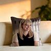 Pop Actress EEmma Stone Square DoubleSided printed Pillow Case Bedroom Bedside Pillow Sofa Cushion Cover