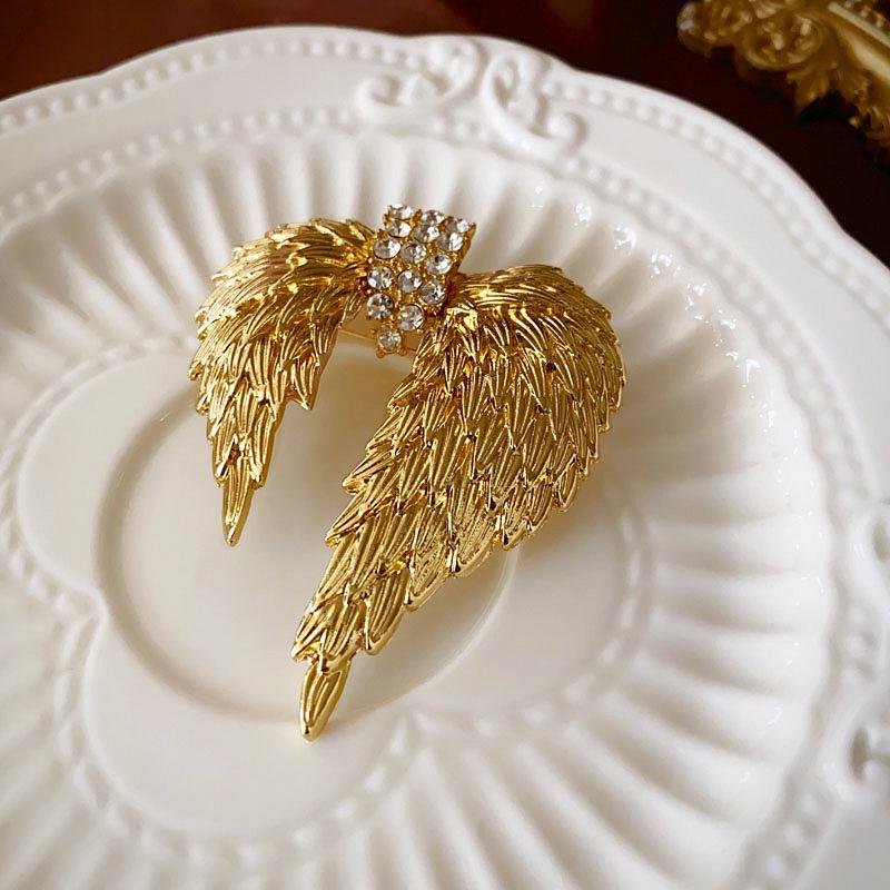 Средневековая винтажная брошь с бриллиантовой буквой - ретро-роскошные украшения для женщин высокого класса