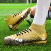 33-46 футбольные бутсы унисекс, высокоэластичные носки на шнуровке, тренировочный искусственный капитан, детские футбольные бутсы для тренировок на открытом воздухе