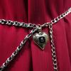 Retro Heart Waist Chain: Women's Fragrance-Style Metal Belt Accessory