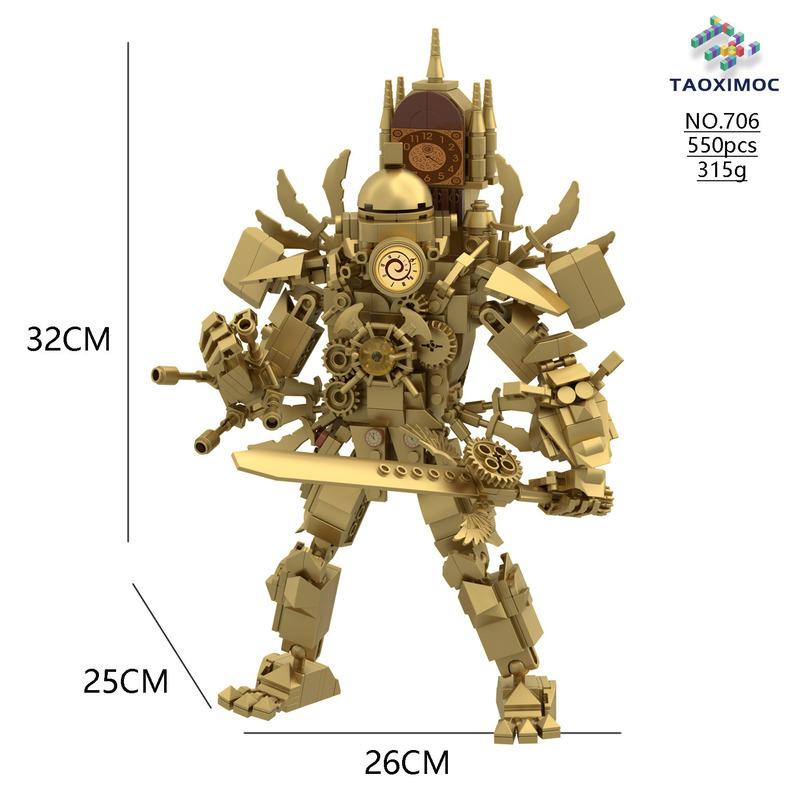 Skibidi Toilet Titan Tv Man Blocks 4.0 Titan Clockman Upgrade Building Figure Speakerman Titan Dragon Drillman Blocks Set Toy