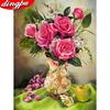 5d Diy Diamond Painting Mosaic Flower Full Square Drill Diamond Embroidery
