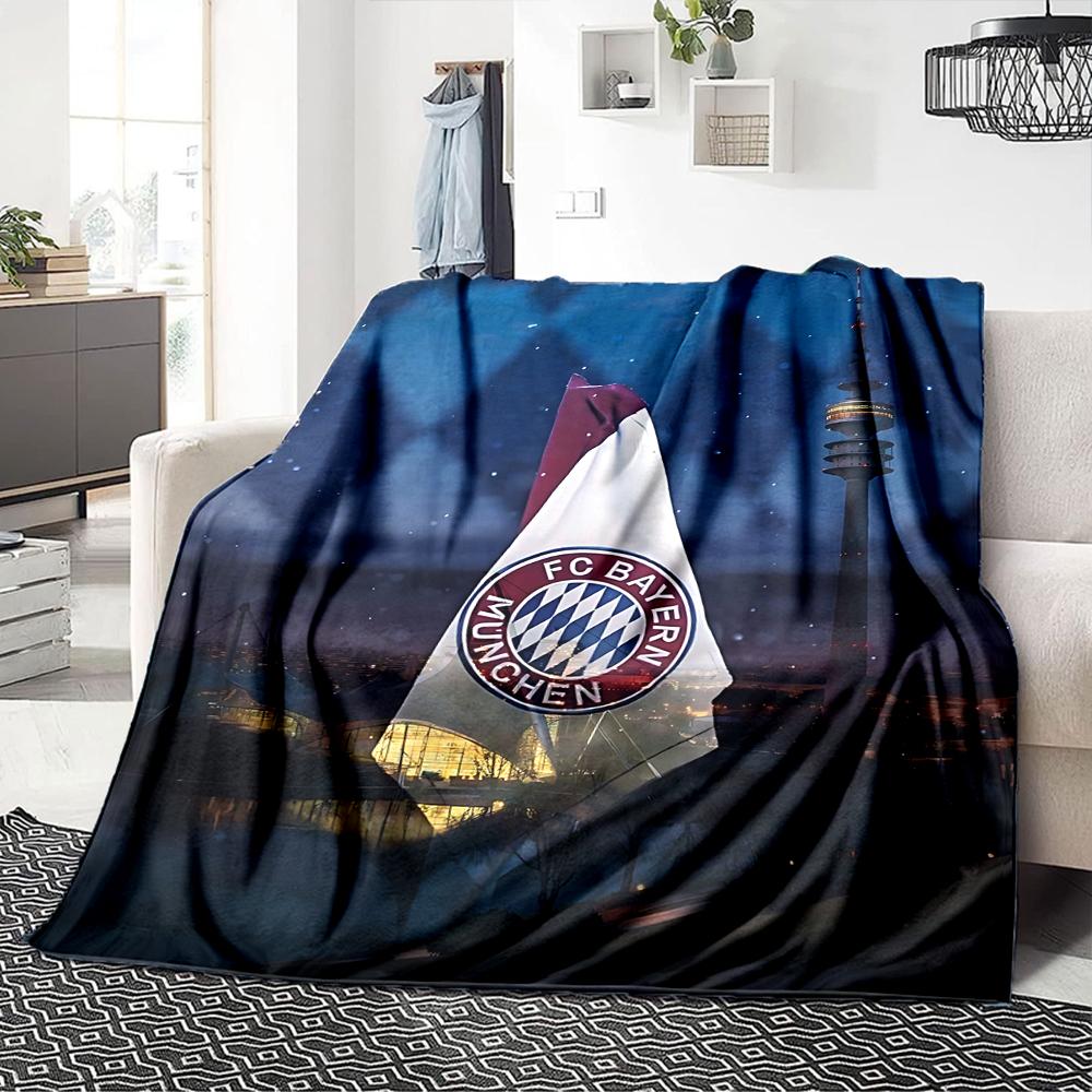 Bayern Munich Crest Blankets Flannel Printed Breathable Warm Throw Blanket for Home Office Bedspreads 0708a118