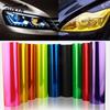 13 Color Headlight Taillight Fog Light Film PVC Tint Overlay Vinyl Film Sticker Sheet Decal Accessories 30*100cm 2PCS