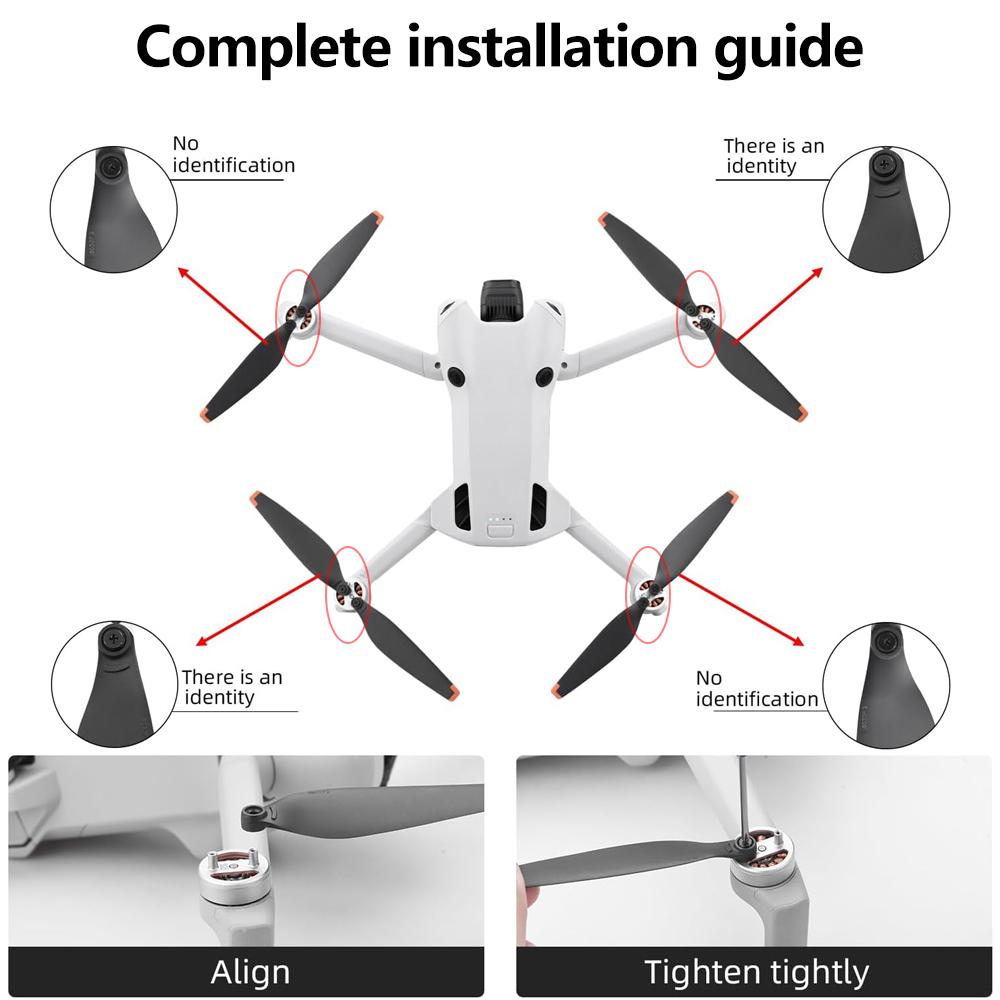 Пропеллеры для DJI Mini 4 Pro Замена Низкошумные и Быстросъемные Лопасти Винты Крылья Для Дрона DJI Mini 4 Pro Аксессуары