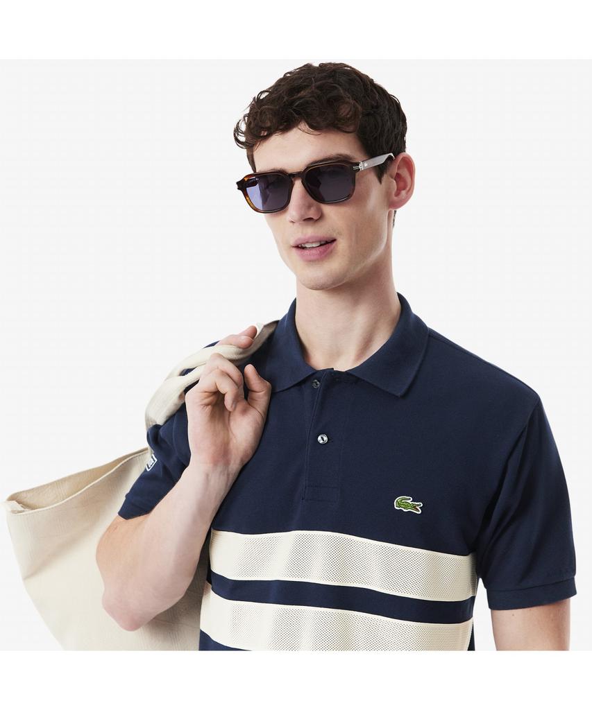 Мужская футболка-поло LACOSTE с полосками на груди Ph9760-55G 166