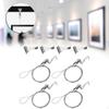 4 Pack Picture Rail Hanging System with Wire Hooks for Displaying Artwork