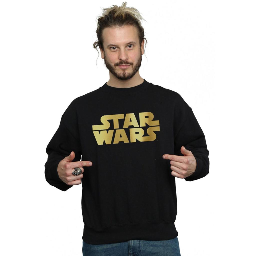Star Wars Mens Gold Logo Sweatshirt