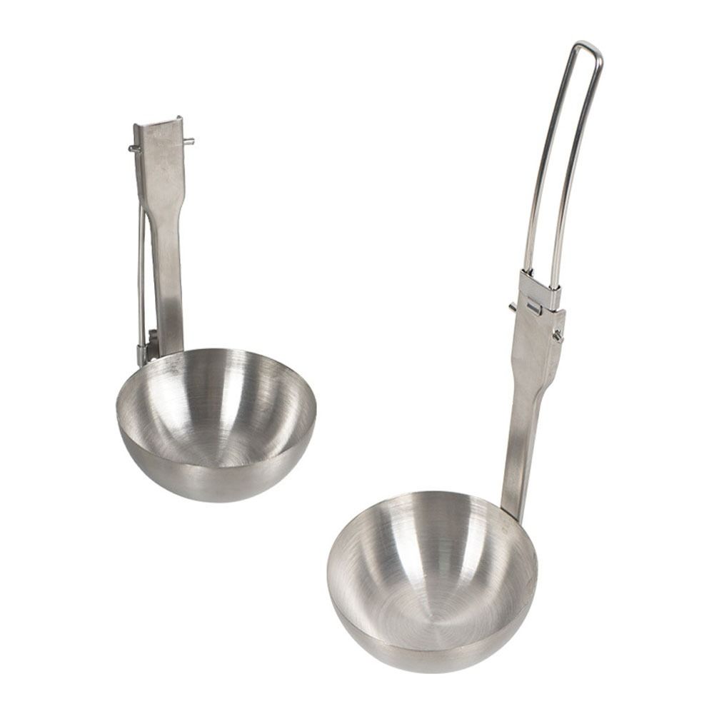 Outdoor Tool Travel Kitchen Tool Outdoor Tableware Folding Spoon Foldable Spoon Colander Soup Ladle