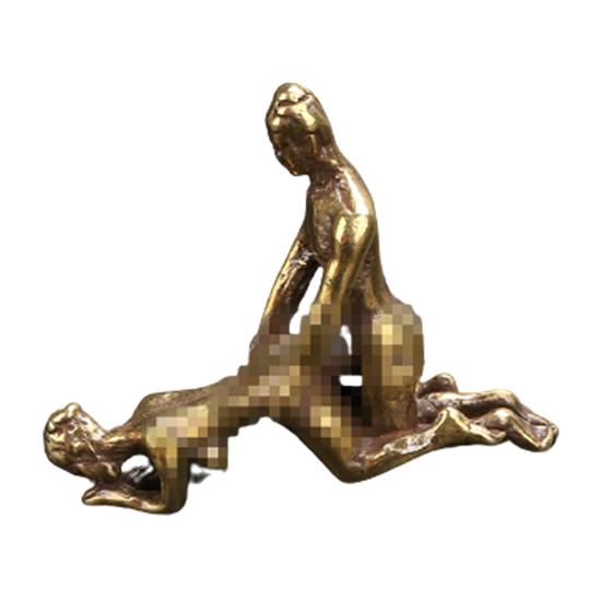 Мини Сексуальная Статуэтка Мода Статус Латунь Вечеринка Дома Старинные Взрослые Ремесло Украшения Живой Домашний Стол Орнамент