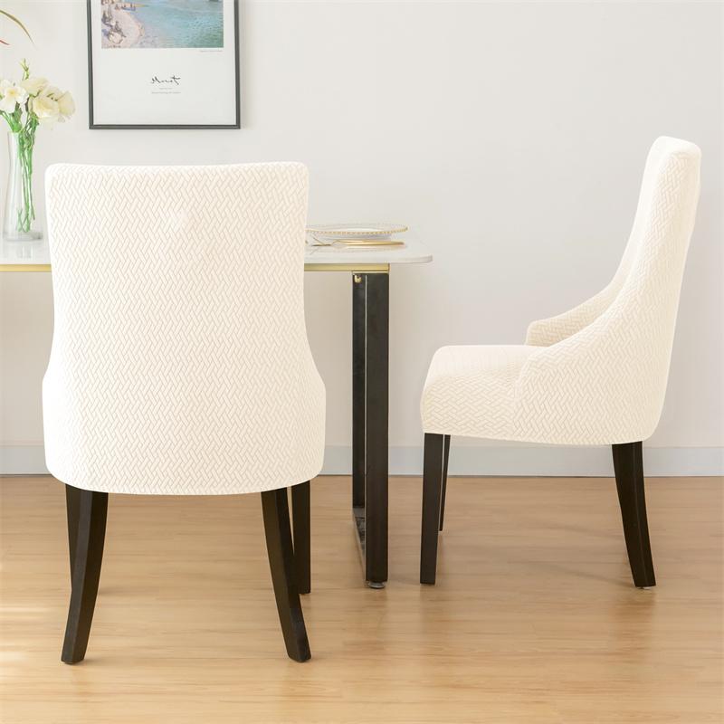 1 шт. Жаккардовый чехол на обеденный стул, спандекс, с высокой спинкой, чехлы для наклонного стула, эластичный чехол для кресел для кухни, свадьбы