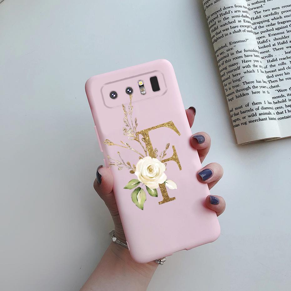 For Samsung Galaxy Note 8 Case SM-N950F Cute Letters Coque Soft Silicone Phone Case For Samsung Note 8 Note8 Cover Fundas Bumper