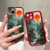 Soft Silicone Square Ladder Printing Pattern Phone Casing Full Cover Camera Shockproof Protection Rubber Case for iPhone Infinix Tecno OnePlus