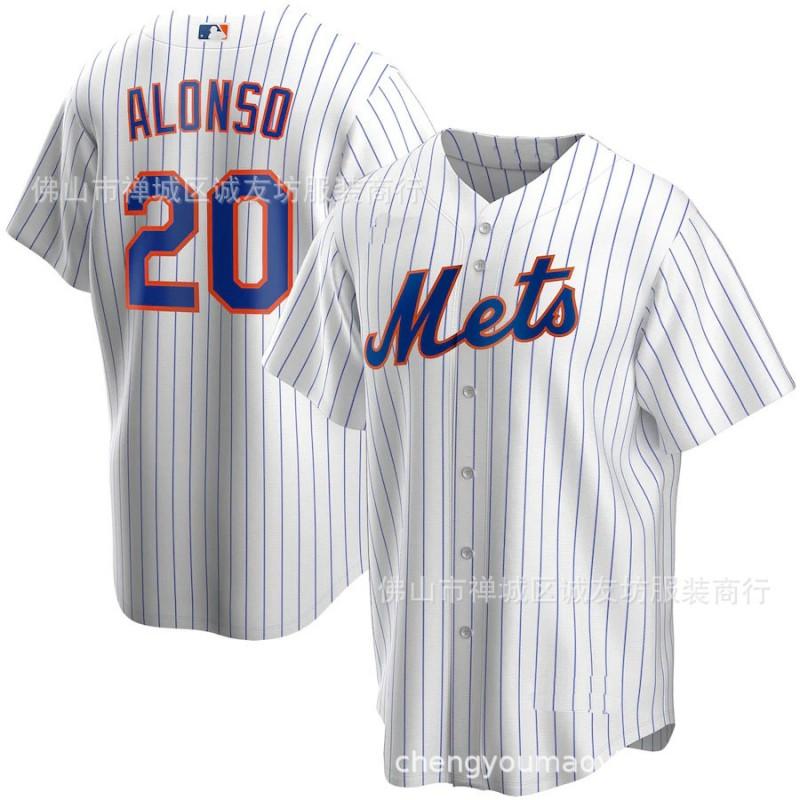 New York Mets 20 White Baseball Jersey Unisex Sport Top Athletic Wear